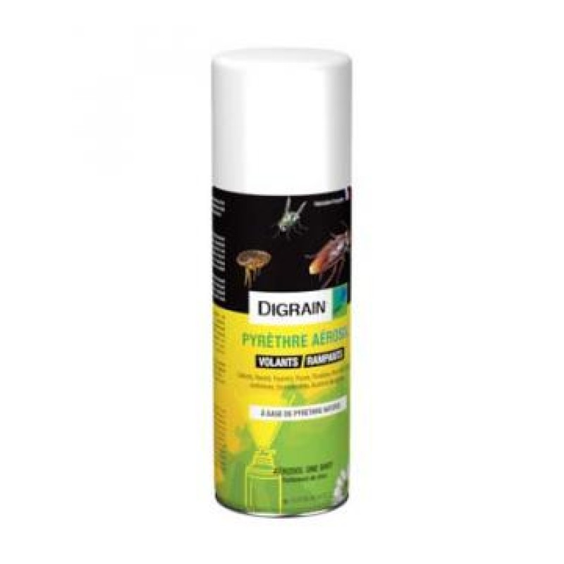 DIGRAIN AEROSOL ONE-SHOT TOUS INSECTES VOLANTS ET RAMPANTS 200ML